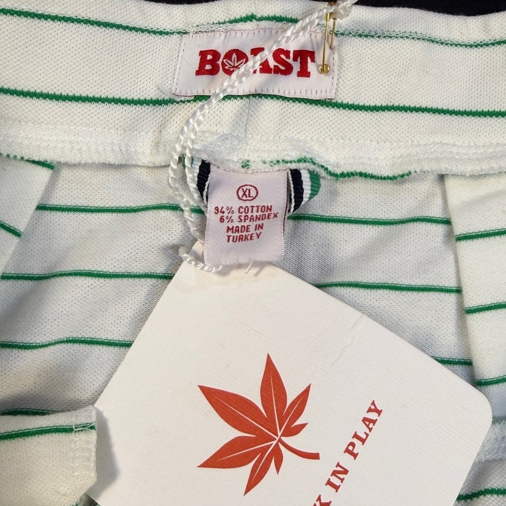 Boast Womens XL Pickleball Tennis Skirt Green Striped‎ Pleated Athletic Preppy - Picture 4 of 6